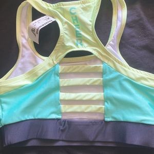 Varsity cheer mint sports bra